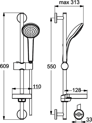 Душевой гарнитур Ideal Standard IdealRain B9412AA фото 4