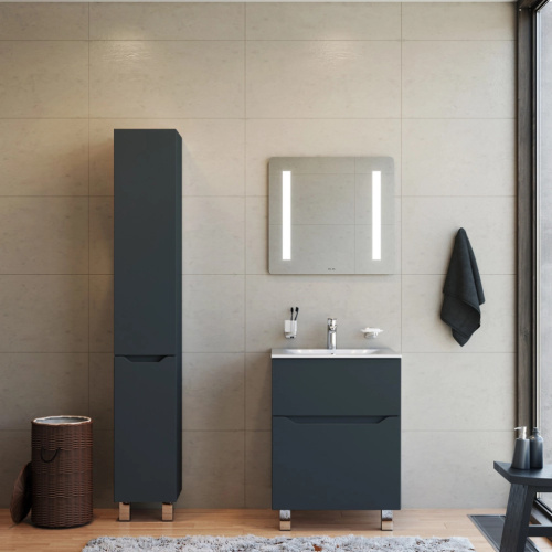 Мебель для ванной AM.PM Tender 60 напольная, графит фото 6 Мебель для ванной AM.PM Tender 60 напольная, графит фото 6