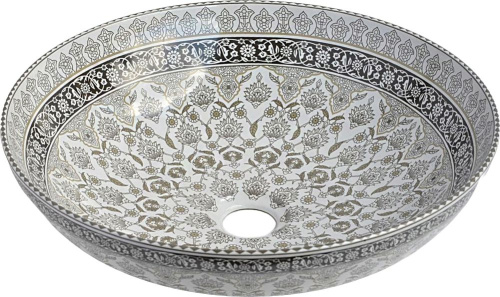 Раковина Bronze de Luxe Марракеш 1008G серая фото 7