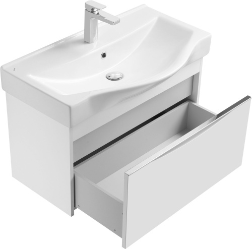 Комплект Унитаз подвесной VitrA Integra 7040B003-0075 безободковый + Мебель для ванной STWORKI Хельсинки 80 фото 11