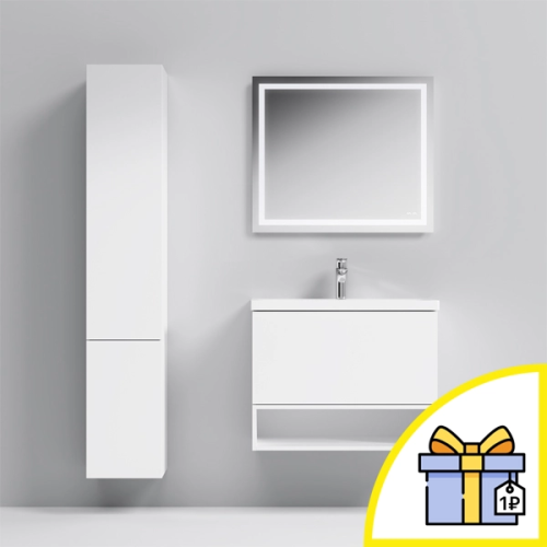 Мебель для ванной AM.PM Gem 75 белый глянец, с 1 ящиком + Сертификат AM.PM на 30 дней подписки на медиасервис фото 6