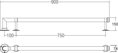 Полотенцесушитель электрический Margaroli Arcobaleno 616CRB-900 хром фото 3