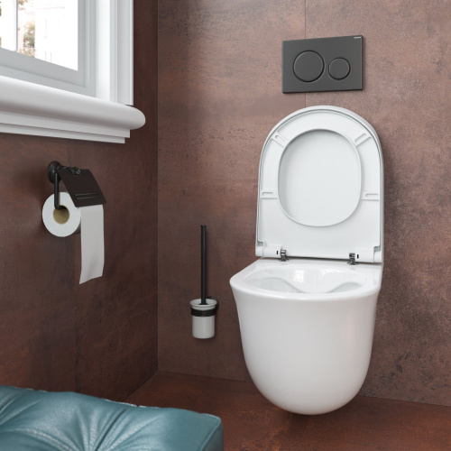 Держатель туалетной бумаги Axor Montreux 42036340 шлифованный черный хром фото 2