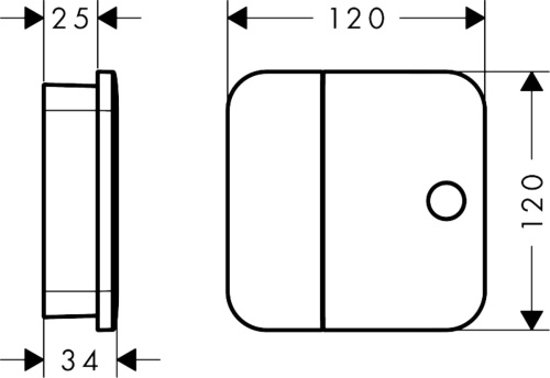 Вентиль Axor One 45771340 шлифованный черный хром фото 2