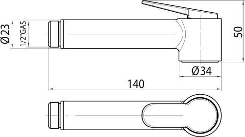 5 310 руб. Гигиенический душ Bossini Paloma Brass B00470.030 хром фото 2 Гигиенический душ Bossini Paloma Brass B00470.030 хром фото 2