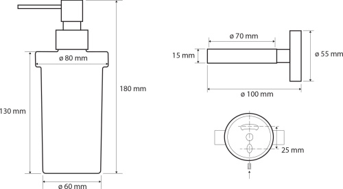 Дозатор Bemeta Dark 104109010 фото 2 Дозатор Bemeta Dark 104109010 фото 2