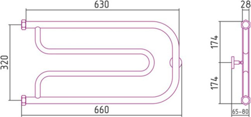 8 300 руб. Полотенцесушитель водяной Сунержа Гусли 32x65 фото 3 Полотенцесушитель водяной Сунержа Гусли 32x65 фото 3