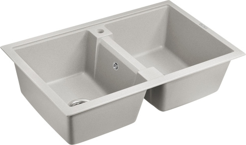 Мойка кухонная Paulmark PM238150-GR серая фото 2