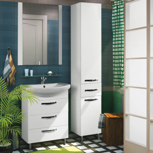 Мебель для ванной AQUATON Ария Н 65 белая фото 5