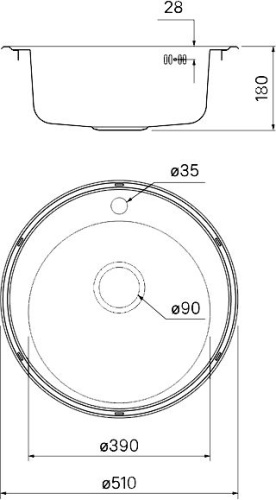 Мойка кухонная IDDIS Basic BAS51S0i77 фото 4