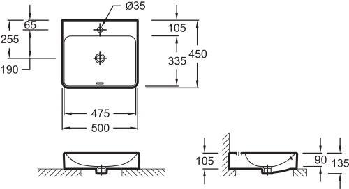 29 110 руб. Раковина Jacob Delafon Vox EVE112 50 см фото 6 Раковина Jacob Delafon Vox EVE112 50 см фото 6