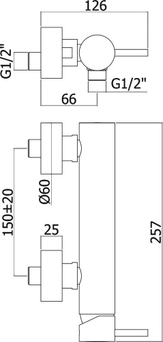Смеситель Paffoni Light LIG168NO для душа фото 2
