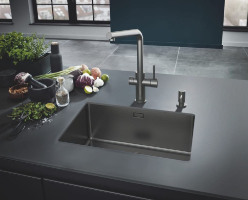 Мойка кухонная Grohe K700U 31574AL0 темный графит фото 3