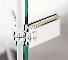 Душевая дверь в нишу GuteWetter Trend Door GK-862AP левая 130 см стекло бесцветное Two, профиль хром