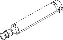 Удлинение дымохода Protherm 60/100 мм (высота: 1,5 м)