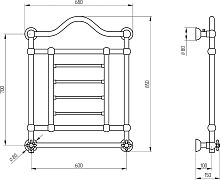 Полотенцесушитель электрический Migliore Edward 20311 85x68 см, L, бронза