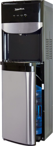 Кулер для воды AquaWork TY LWDR71Т серебристый, черный фото 4