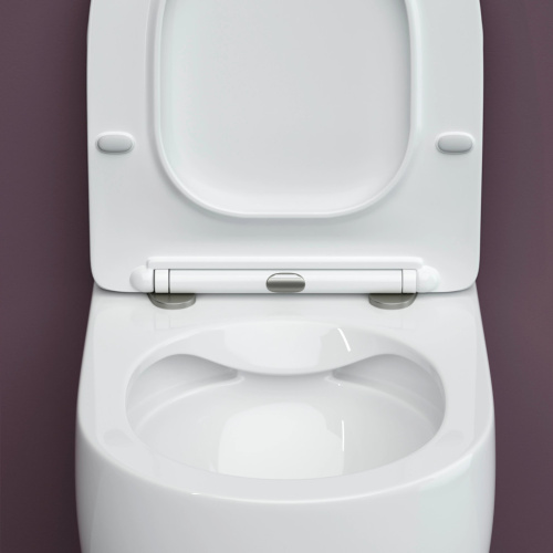 Унитаз подвесной Ceramica Nova Play CN3001 с микролифтом, безободковый фото 7