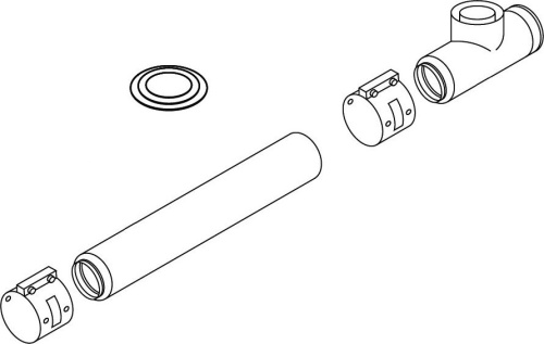 Комплект дымохода Protherm для подключения системы 80/125 мм к дымоходу