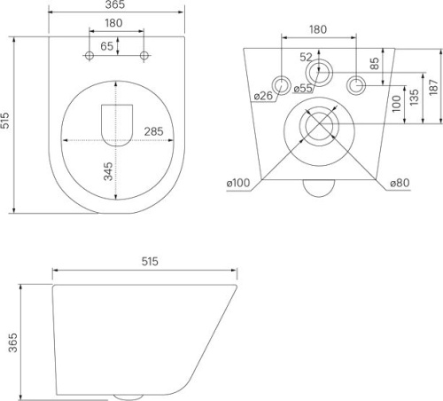 Унитаз подвесной IDDIS Calipso CALR3BMi25 безободковый, с микролифтом фото 7