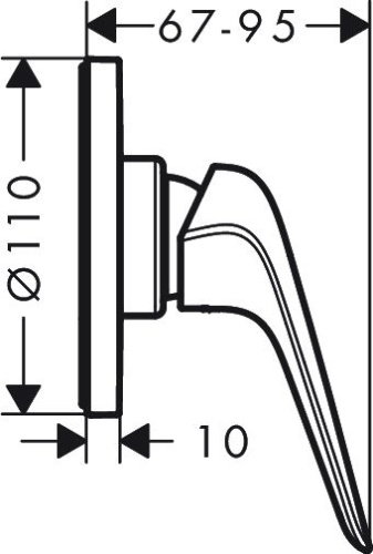 Смеситель Hansgrohe Novus 71063000 для душа фото 2