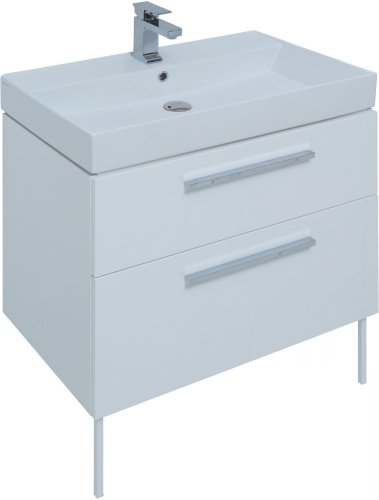 Мебель для ванной Aquanet Nova 75 белый глянец фото 10