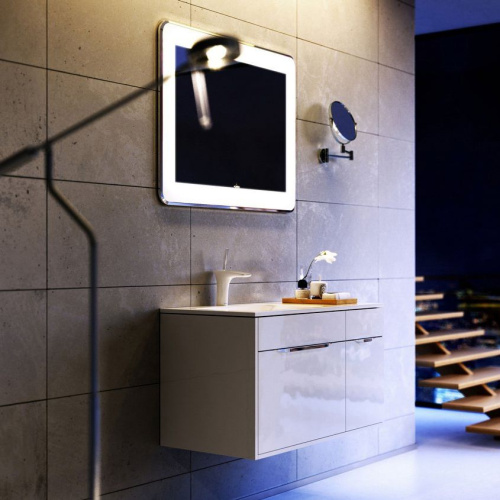 Мебель для ванной Aqwella 5 stars Malaga 90 L белая фото 8
