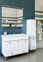 Мебель для ванной Sanflor Бруно 105, белый, орегон