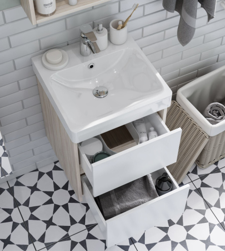 Мебель для ванной AQUATON Сканди 45 дуб верона фото 12