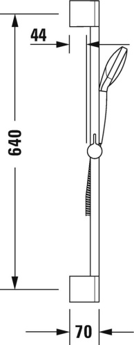 Душевой гарнитур Duravit Universal UV0680028000 хром фото 2