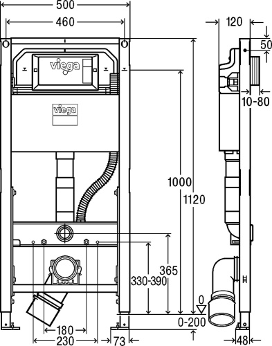 Система инсталляции для унитазов Viega Prevista Dry 8521 фото 2