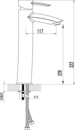 Смеситель Lemark Atlantiss LM3209C для раковины фото 3