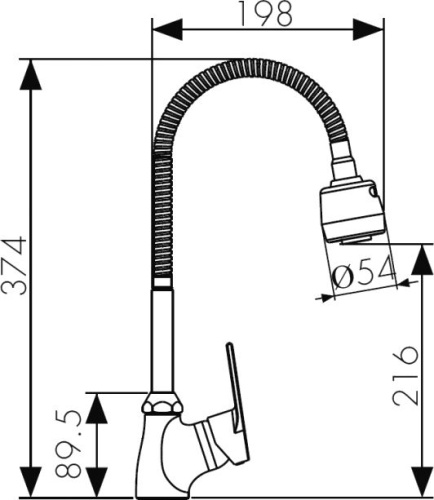Смеситель Kaiser Eco 00066 для кухонной мойки фото 2