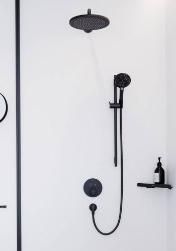 Душевая лейка Hansgrohe Raindance Select S 26530670 матовая черная фото 7