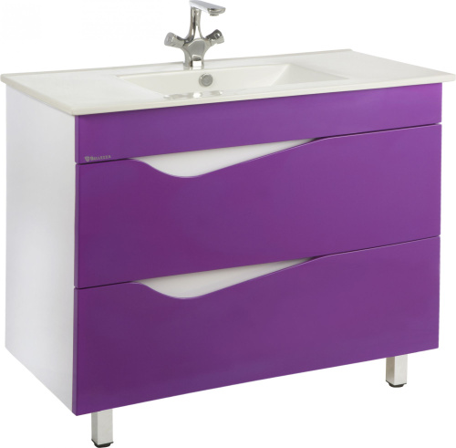 Мебель для ванной Bellezza Эйфория 100 фиолетовая фото 2