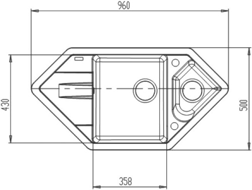 Мойка кухонная IDDIS Vane G V28P965i87 фото 3