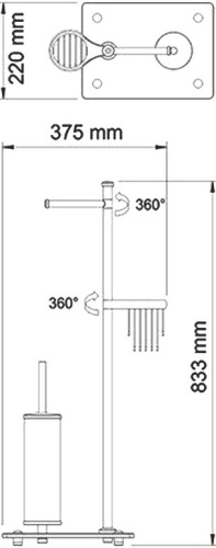 Стойка Wasserkraft K-1234 фото 3