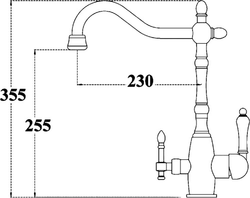 Смеситель Seaman Barcelone SSL-5387 Copper для кухонной мойки фото 2