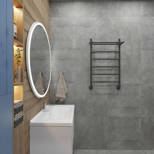 17 346 руб. Полотенцесушитель водяной EWRIKA Сафо FТ 80х50 черный матовый фото 4 Полотенцесушитель водяной EWRIKA Сафо FТ 80х50 черный матовый фото 4