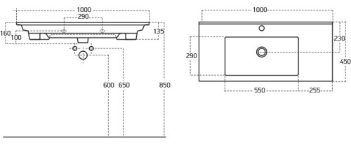 Мебель для ванной Aquanet Тулон 100 фото 3