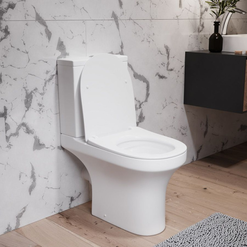 Унитаз-компакт Damixa Skyline DX35C8600SC безободковый, с микролифтом фото 3