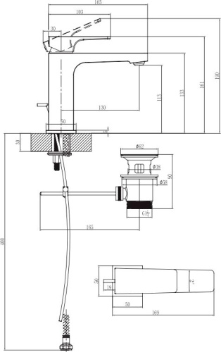 Душевой комплект Villeroy & Boch TVS1086000261 + TVW12500100061 + TVT12500100061 фото 4