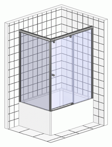 Шторка на ванну GuteWetter Slide Part GV-863A правая 150x70 см стекло бесцветное, профиль хром фото 6