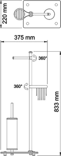 Стойка Wasserkraft K-1264 фото 4