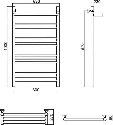 16 940 руб. Полотенцесушитель водяной Aquanerzh Прямой групповой с полкой 100х60 фото 2 Полотенцесушитель водяной Aquanerzh Прямой групповой с полкой 100х60 фото 2