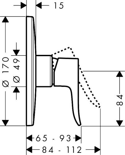 29 820 руб. Смеситель Hansgrohe Metris 31652000 для душа фото 3 Смеситель Hansgrohe Metris 31652000 для душа фото 3