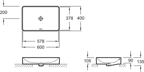 Раковина Jacob Delafon Vox EVF102 60 см фото 3