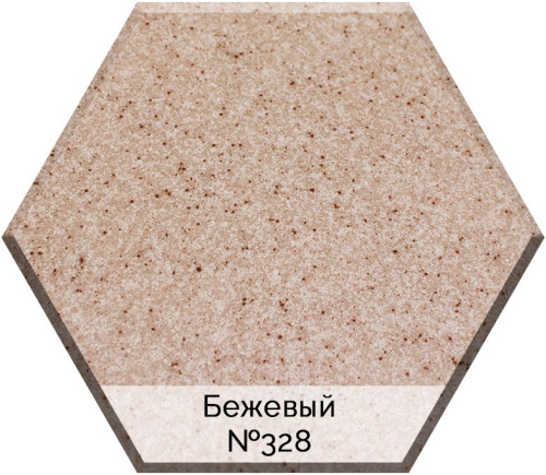 Мойка кухонная AquaGranitEx M-13 бежевая фото 2
