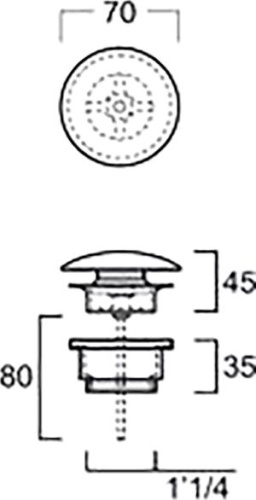 Донный клапан для раковины Villeroy & Boch 680800RW stone white ceramic plus фото 7