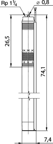 Погружной насос Grundfos SQ 1-35 скважинный фото 3